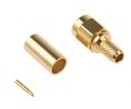 Connecteur RF, SMA, Fiche mâle, RG-58A, Montage sur câble, Droit, A sertir