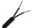 Mains Cable 2x 1mm² Bare Copper 750V 50m Black