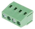 Kretskortskopplingsplint, THT, 10A, 5mm, Poler - 4, Paket med 10 delar