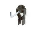 Angled Hook, 27x71x60mm, Black, Pack of 5 pieces