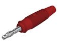 Banankontakt Isolerad Ohöljd 4 mm Kopparlegering Nickel 60VDC 32A Lödning Röd Paket med 5 delar