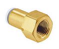 SMC KQ2 Series Straight Threaded Adaptor, Rc 3/8 Female to Push In 12 mm, Threaded-to-Tube Connection Style, Pack of 5 pieces