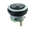Brzęczyk Ciągłe Srebrny 24 VAC/VDC 10mA 83dB 4.1kHz Metal Zacisk Faston, 2,8 x 0,8 mm IP65 SHORTRON