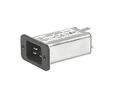 IEC Connector, Inlet, C20, Screw Mounting, Quick Connect Terminal, 6.3 x 0.8 mm