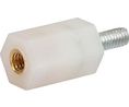 Insulating Spacer, 25mm, Polyamide 6.6 (PA6.6) / Brass