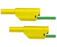 Schutzinger Test lead, 32A, 1kV, Green/Yellow, 1m Lead Length