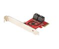4 Port SATA Expansion Card, PCI-E x2, SATA III