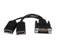 Multi-Port-Adapter, DMS-59 Stecker - DisplayPort-Buchse, Schwarz