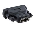 Adapter, HDMI-sockel - DVI-D 24+1-stiftsuttag