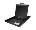 KVM Switch with Console, 19" (48 cm), 1280 x 1024, US English, QWERTY, 8x VGA Socket