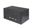 2-Port Triple Monitor KVM Switch with USB-A 3.0 Hub, DisplayPort
