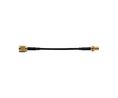 RF Cable Assembly, SMA Male Straight - SMA Female Straight, 75mm, Black