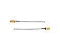 RF Cable Assembly, SMA Female Straight - U.FL Female Angled, 100mm, Black