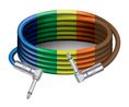 Angled Audio Cable, Mono, 6.35 mm Jack Plug - 6.35 mm Jack Plug, 6m