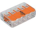 Verbindungsklemmen, 0.2 ... 4mm², Pole - 5, Polycarbonat, Orange, Packung à 10 Stück
