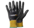 6 Black, Yellow Spandex, Nylon Work Gloves, Size 10, Nitrile, Nitrile Foam, Smart Power Selector Coating, Pack of 6 Pairs