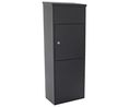 Black Mailbox, 1050 mm x 380mm x 230 mm, Schwarz