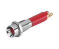 17-03 Series Red Panel Mount Indicator, 24, 6 Mounting Hole Size, Plug-In Termination, IP40, IP65