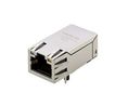 Taoglas 1 -Way RJ45 ICM Series Ethernet ConnectorFemale, Through Hole, Cat5e, Shielded Shield Right Angle 1 Port