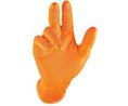 Orange Powder-Free Nitrile Disposable Gloves, Size L, 50 per Pack, Pack of 50 pieces