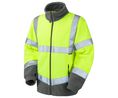Leo Workwear Yellow Unisex Hi Vis Fleece, L