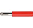 Test Adapter Plug 4 mm - Socket 4 mm 32A 1kVAC 1kVDC 40mm Red