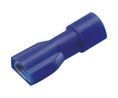 Spade Connector, Insulated, Blue, 1.5 ... 2.5mm², Socket, Pack of 100 pieces