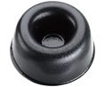 Rubber Feet, Hemispherical, 22.3x22.3x10.1mm, 70 Shore A, Black