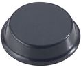 Rubber Feet, Cylindrical, 12.7x12.7x3.5mm, 70 Shore A, Grey