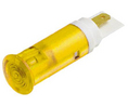 LED Indicator, Tab Terminal, 2.8 x 0.8 mm, Fixed, Yellow, AC, 230V