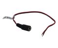 DC-Anschlusskabel, 2.1x5.5x9.5mm Buchse - Offene Enden, Gerade, 300mm, Schwarz/rot