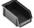 Conductive ESD Storage Bin, 145x235x125mm, Polypropylene (PP), Black