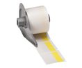 Label Roll, Vinyl, 38.1 x 12.7mm, 250pcs, Yellow on Translucent
