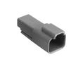 Housing, PX01, Receptacle, Grey, Poles - 2