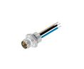Rundsteckverbinder, M8, Stecker, Gerade, Pole - 4, Panelmontage