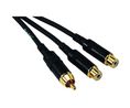 Audiokabel, Mono, Cinch-Stecker - 2x Cinch-Buchse, 300mm