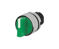Selector Switch Actuator, 2 Positions Momentary Function / Latching Function Short Lever Green IP65 EAO 46 Series