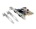 Schnittstellenkarte, RS-232, DB9-Stecker, PCIe
