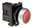 RMQ Titan Series Red Illuminated Momentary Push Button Head, 22mm Cutout, IP69K