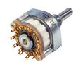 04 Series Selector Switch, 1 Wafer, Non-Shorting, 4 Poles, 3 Positions, 30°, Soldering Lugs