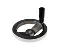 Silver Die Cast Aluminium Hand Wheel, 140mm diameter
