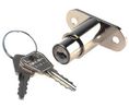 Euro-Locks a Lowe & Fletcher group Company Sliding Door Lock, 24mm Panel-to-Tongue, 19mm Cutout, Key Unlock