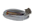 Phoenix Contact Female 25 Pin D-sub Unterminated Serial Cable, 6m PVC, 25/S, CABLE-D-25SUB/F/OE/0 Series 6m Grey