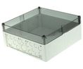 Spelsberg AKL Series Grey Polystyrene Enclosure, IP65, Transparent Lid, 300 x 300 x 132mm 300x132mm