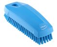 Vikan Hard Bristle Blue Scrubbing Brush, 17mm bristle length, PET bristle material