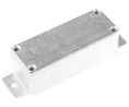 Silver Die Cast Aluminium Enclosure, IP66, Flanged, Silver Lid, 113.9 x 35.1 x 30mm