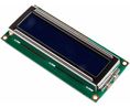 Displaytech 162C-CC-BC-3LP Alphanumeric LCD Display, White on Blue, 2 Rows by 16 Characters, Transflective