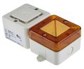 e2s SONFL1X Series Amber Sounder Beacon, 230 V ac, IP66, Wall Mount, 100dB at 1 Metre