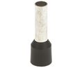 Bootlace Ferrule 6mm² Black Pack of 100 pieces