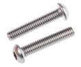 Stainless Steel Hex Socket Button Screw, ISO 7380, M6 x 30mm, Pack of 100 pieces